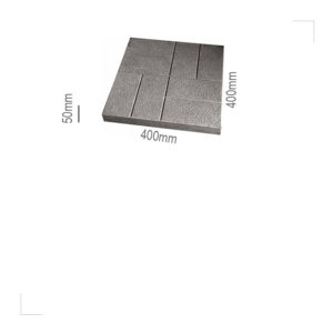 Форма для тротуарной плитки, кирпич шагрень, 400х50мм