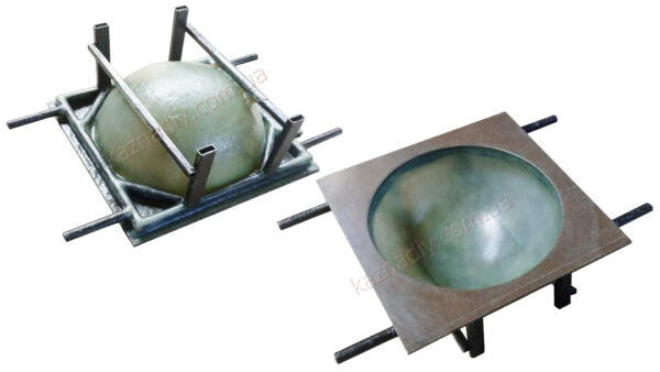 Форма для ограничителя парковочного, полусфера D-500mm — изображение 2