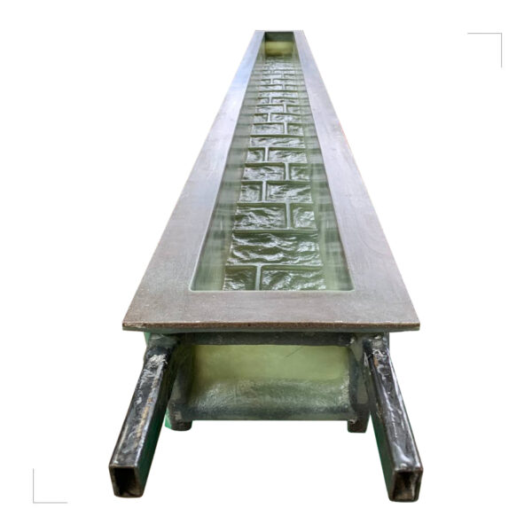 Форма для столба, фактура камень-2, на 1 секцию, сечение 155х135мм — изображение 2