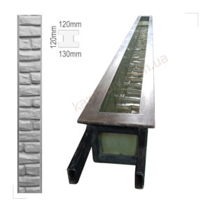 Форма Для Столба, Фактура Камень-4, На 4 Секции