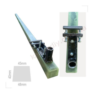 Шток с регулировкой для формы заборного столба гладкого